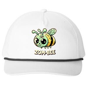 Zombee Adorably Creepy Zombie Bee Cartoon Halloween Snapback Five-Panel Rope Hat