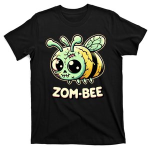 Zombee Adorably Creepy Zombie Bee Cartoon Halloween T-Shirt