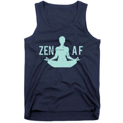 Zen AF Cute Yoga Clothes Funny Gifts For Women Tank Top