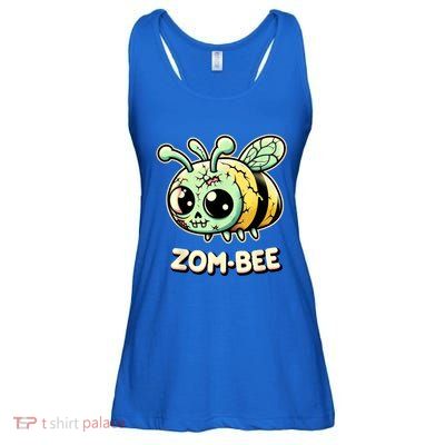Zombee Adorably Creepy Zombie Bee Cartoon Halloween Ladies Essential Flowy Tank