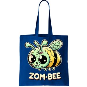 Zombee Adorably Creepy Zombie Bee Cartoon Halloween Tote Bag