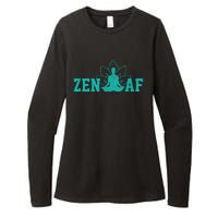 Zen AF Funny Buddhism Meditation Buddha Gift Yoga Womens CVC Long Sleeve Shirt