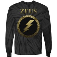 Zeus Ancient Greek God Thunderbolt Tie-Dye Long Sleeve Shirt