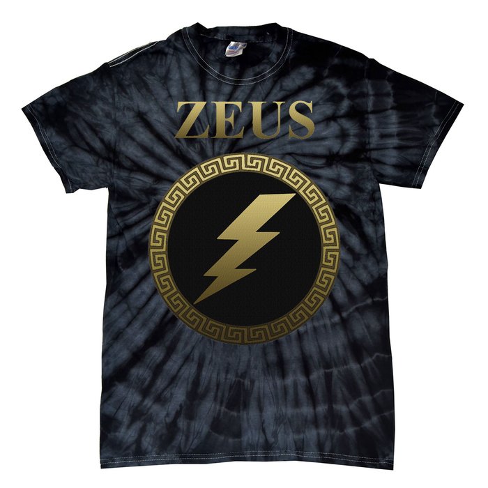 Zeus Ancient Greek God Thunderbolt Tie-Dye T-Shirt