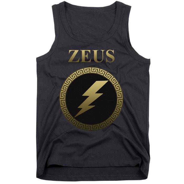 Zeus Ancient Greek God Thunderbolt Tank Top