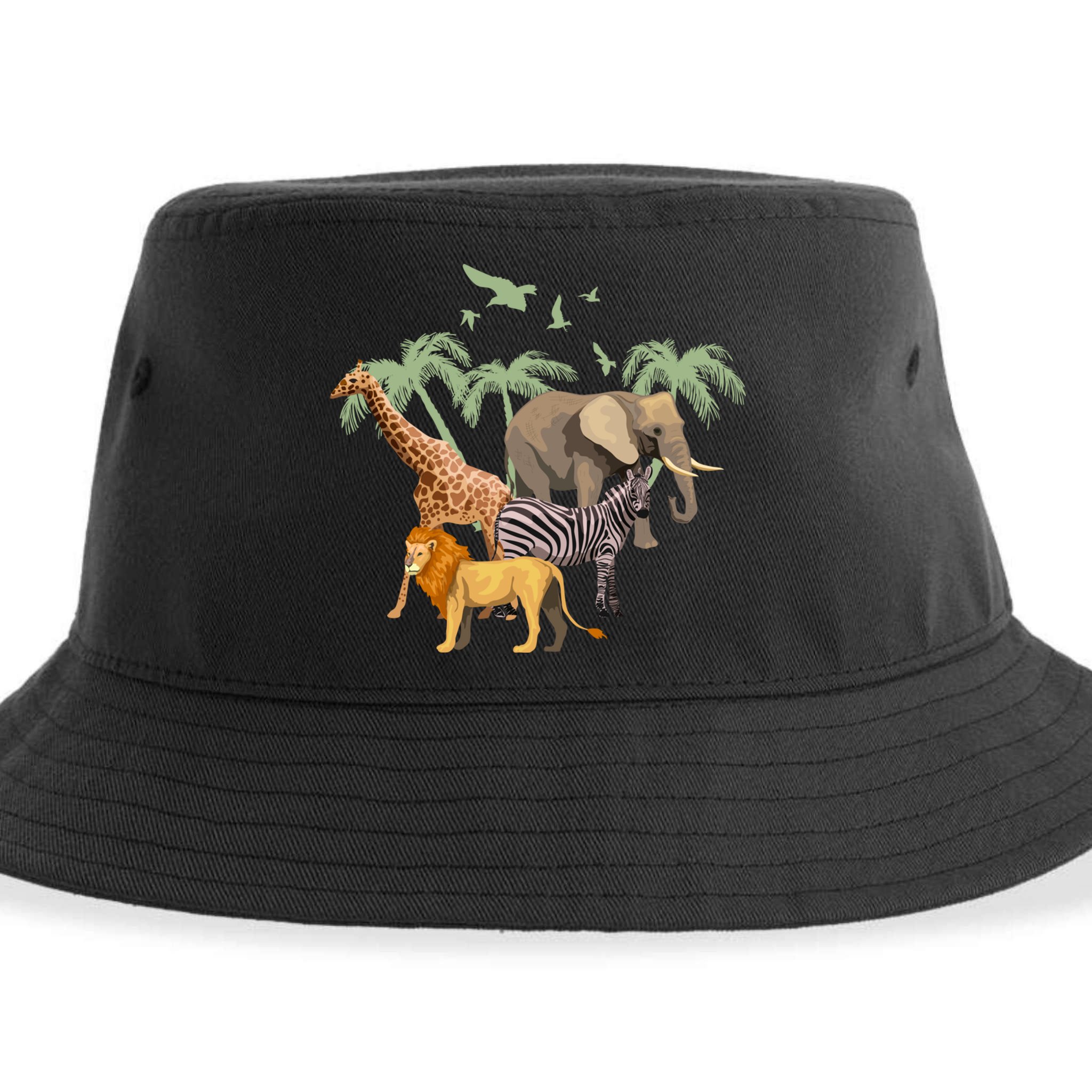 Zoo Animals Gift Zoo Gift Wildlife Gift Funny Gift Sustainable Bucket Hat
