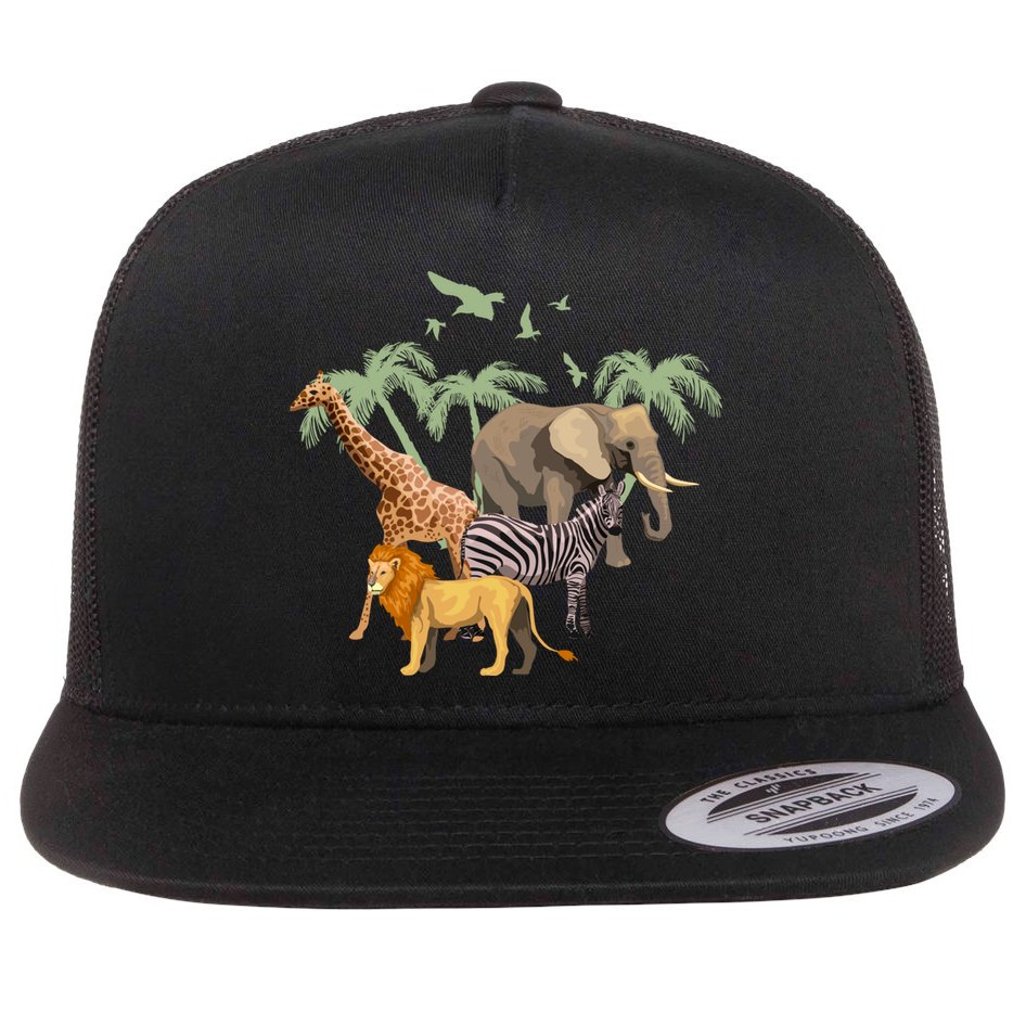 Zoo Animals Gift Zoo Gift Wildlife Gift Funny Gift Flat Bill Trucker Hat