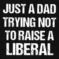 Zeek Arkham Just A Dad Trying Not To Raise A Liberal Ladies PosiCharge Tri-Blend Wicking Tank
