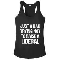 Zeek Arkham Just A Dad Trying Not To Raise A Liberal Ladies PosiCharge Competitor Racerback Tank
