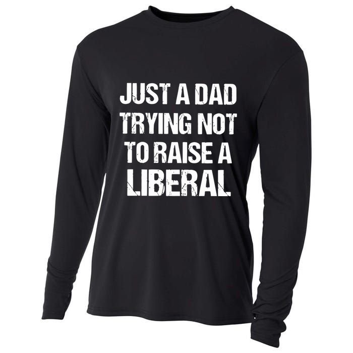 Zeek Arkham Just A Dad Trying Not To Raise A Liberal Cooling Performance Long Sleeve Crew
