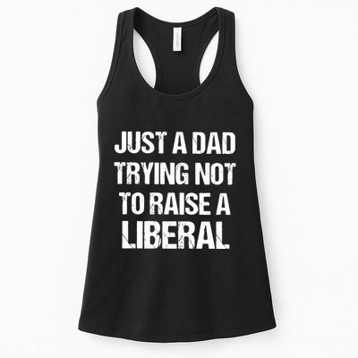 Zeek Arkham Just A Dad Trying Not To Raise A Liberal Womens Tank Top