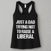 Zeek Arkham Just A Dad Trying Not To Raise A Liberal Womens Tank Top