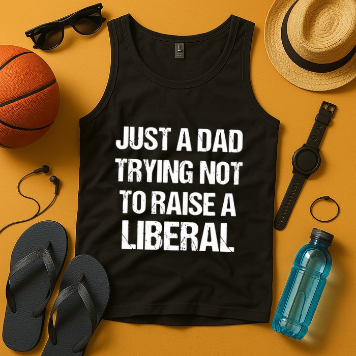 Zeek Arkham Just A Dad Trying Not To Raise A Liberal Tank Top