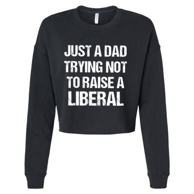 Zeek Arkham Just A Dad Trying Not To Raise A Liberal Cropped Pullover Crew