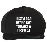 Zeek Arkham Just A Dad Trying Not To Raise A Liberal Wool Snapback Cap