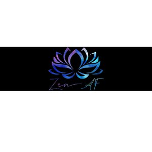 Zen AF Lotus Flower Funny Gift Yoga Clothes Spiritual Gifts Bumper Sticker