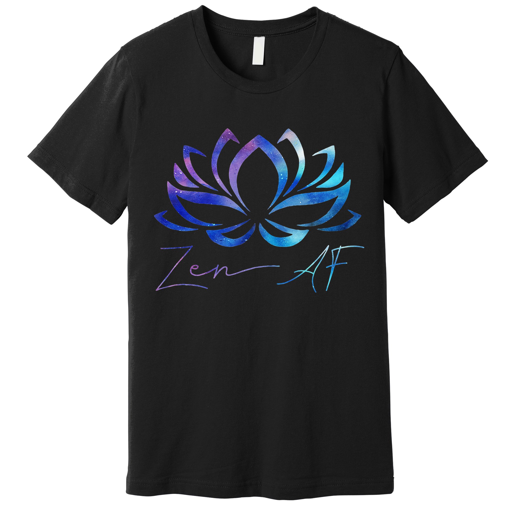 Zen AF Lotus Flower Funny Gift Yoga Clothes Spiritual Gifts Premium T-Shirt