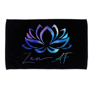 Zen AF Lotus Flower Funny Gift Yoga Clothes Spiritual Gifts Microfiber Hand Towel