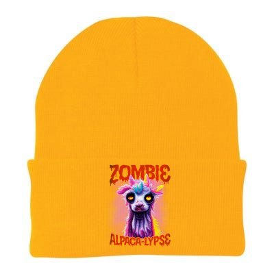 Zombie Alpaca Lypse Halloween Llama Spooky Costumes Graphic Plus Size Knit Cap Winter Beanie