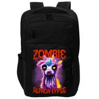Zombie Alpaca Lypse Halloween Llama Spooky Costumes Graphic Plus Size Impact Tech Backpack