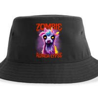 Zombie Alpaca Lypse Halloween Llama Spooky Costumes Graphic Plus Size Sustainable Bucket Hat