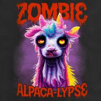 Zombie Alpaca Lypse Halloween Llama Spooky Costumes Graphic Plus Size 25L Jumbo Tote