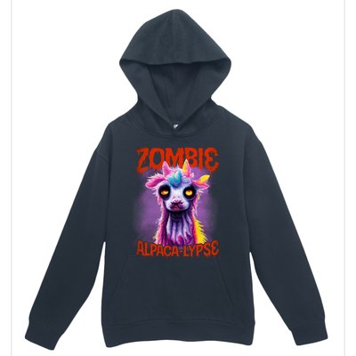 Zombie Alpaca Lypse Halloween Llama Spooky Costumes Graphic Plus Size Urban Pullover Hoodie