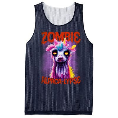 Zombie Alpaca Lypse Halloween Llama Spooky Costumes Graphic Plus Size Mesh Reversible Basketball Jersey Tank