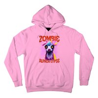 Zombie Alpaca Lypse Halloween Llama Spooky Costumes Graphic Plus Size Hoodie