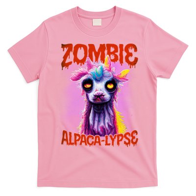 Zombie Alpaca Lypse Halloween Llama Spooky Costumes Graphic Plus Size T-Shirt