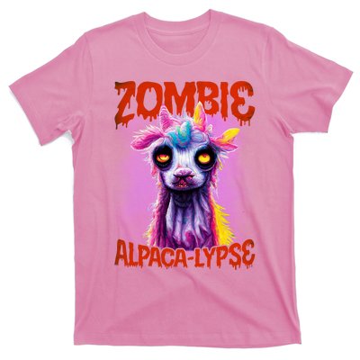 Zombie Alpaca Lypse Halloween Llama Spooky Costumes Graphic Plus Size T-Shirt