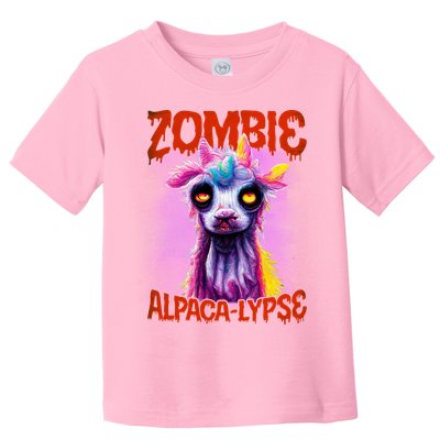Zombie Alpaca Lypse Halloween Llama Spooky Costumes Graphic Plus Size Toddler T-Shirt