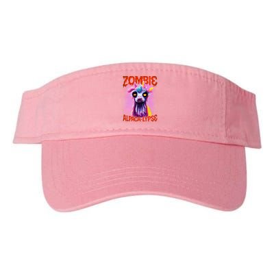 Zombie Alpaca Lypse Halloween Llama Spooky Costumes Graphic Plus Size Visor
