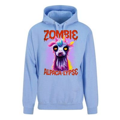 Zombie Alpaca Lypse Halloween Llama Spooky Costumes Graphic Plus Size Unisex Surf Hoodie