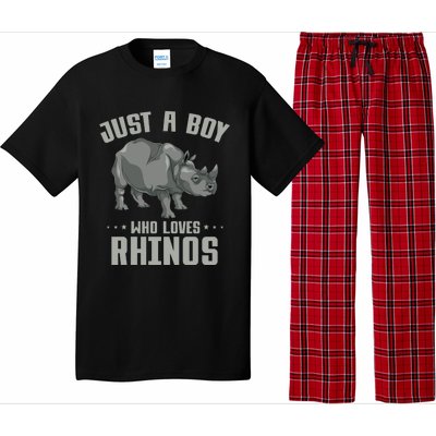 Zoo Animal Lover Africa Safari Pachyderm Rhino Cool Gift Pajama Set