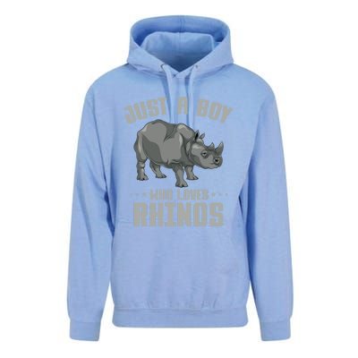 Zoo Animal Lover Africa Safari Pachyderm Rhino Cool Gift Unisex Surf Hoodie