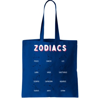 Zodiacs Astrology Nerd Zodiac Gift Tote Bag