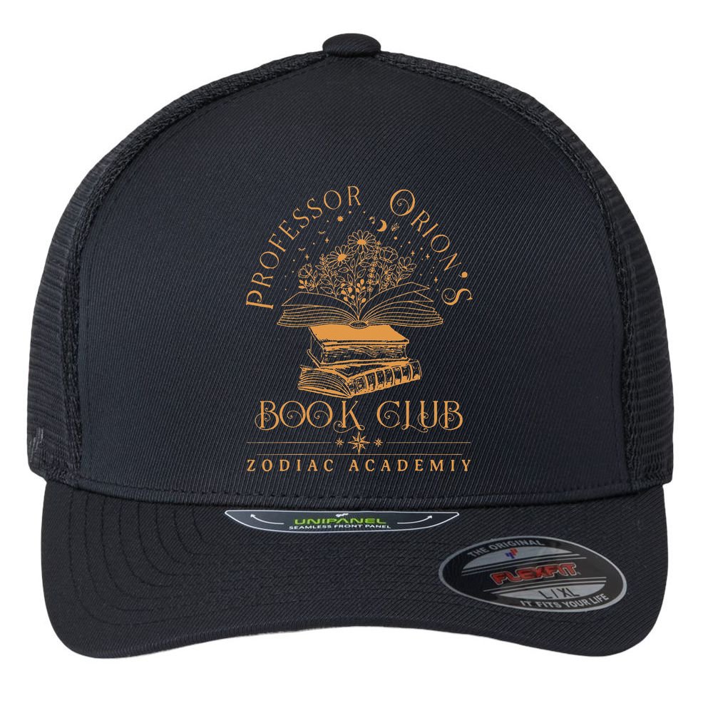Zodiac Academy Professor Orions Book Club Book Nerd S Flexfit Unipanel Trucker Cap