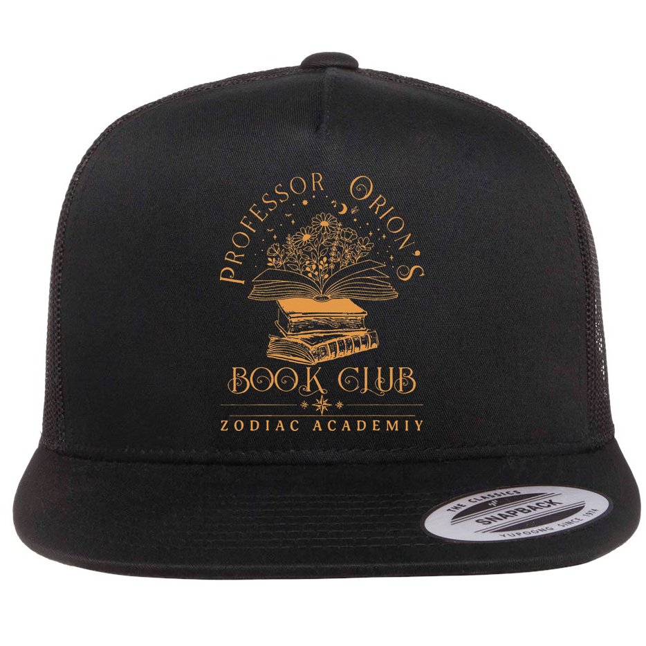 Zodiac Academy Professor Orions Book Club Book Nerd S Flat Bill Trucker Hat