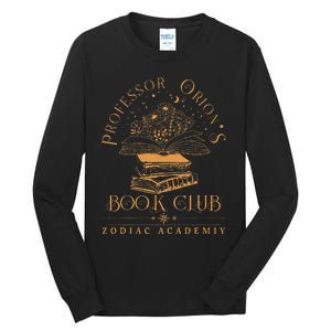 Zodiac Academy Professor Orions Book Club Book Nerd S Tall Long Sleeve T-Shirt