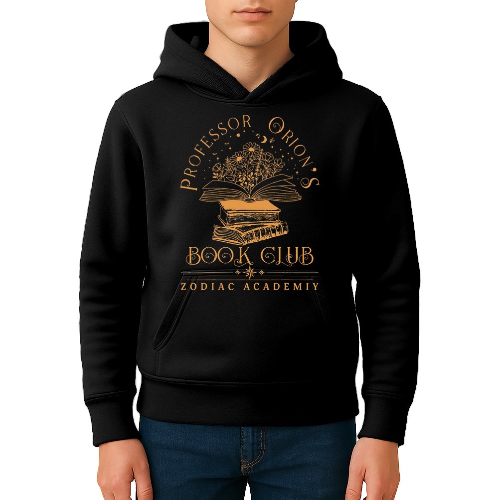 Zodiac Academy Professor Orions Book Club Book Nerd S Kids Hoodie