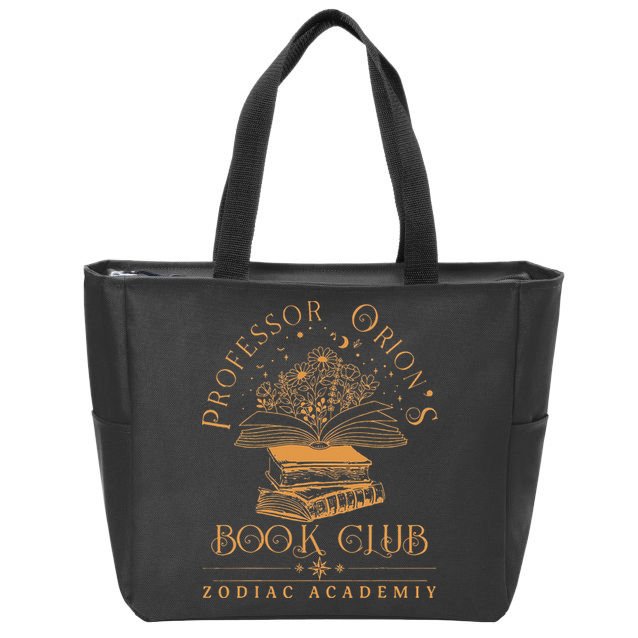 Zodiac Academy Professor Orions Book Club Book Nerd S Zip Tote Bag