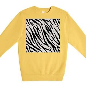 Zebra Animal Print Premium Crewneck Sweatshirt