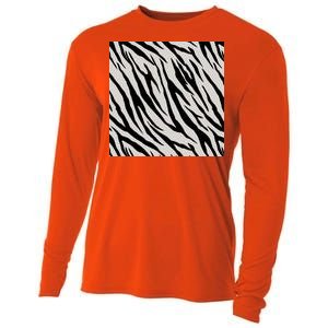 Zebra Animal Print Cooling Performance Long Sleeve Crew