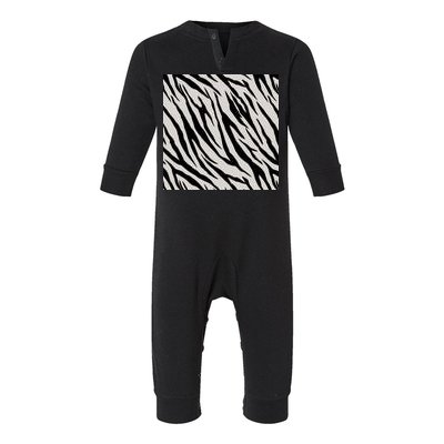 Zebra Animal Print Infant Fleece One Piece