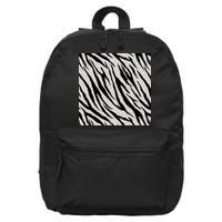 Zebra Animal Print 16 in Basic Backpack