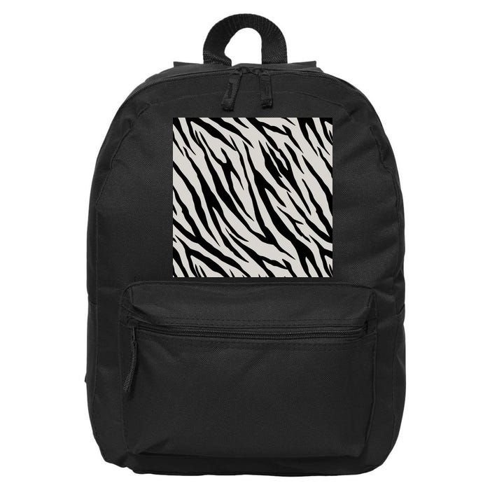 Zebra Animal Print 16 in Basic Backpack