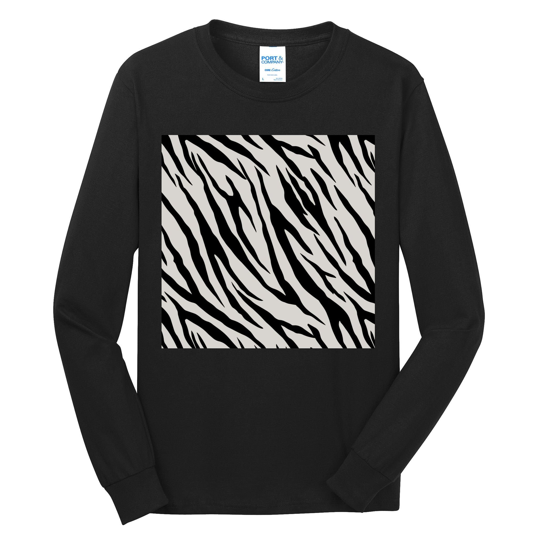 Zebra Animal Print Tall Long Sleeve T-Shirt