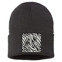 Zebra Animal Print Sustainable Knit Beanie