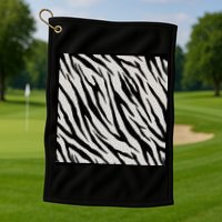 Zebra Animal Print Golf Towel